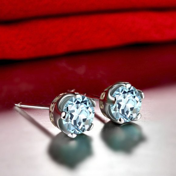 s925 sterling silver earrings ZBGJZB00143 - Picture 2 of 2